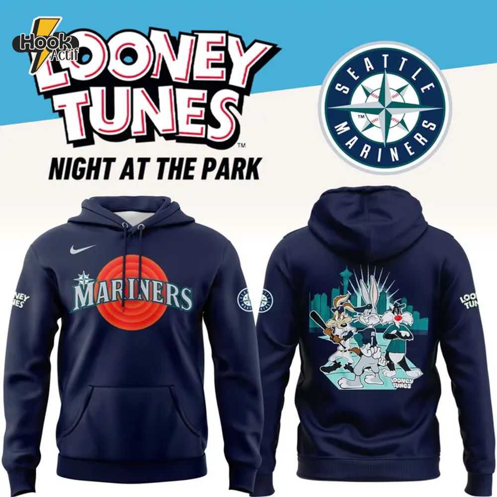 Seattle Mariners Looney Tunes Night Hoodie Seattle Mariners Looney Tunes Night Hoodie