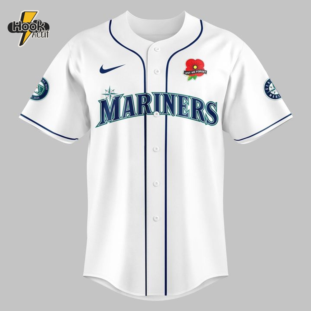Seattle Mariners Memorial Day "Remember and Honor" Special Baseball Jersey Seattle Mariners Memorial Day "Remember and Honor" Special Baseball Jersey