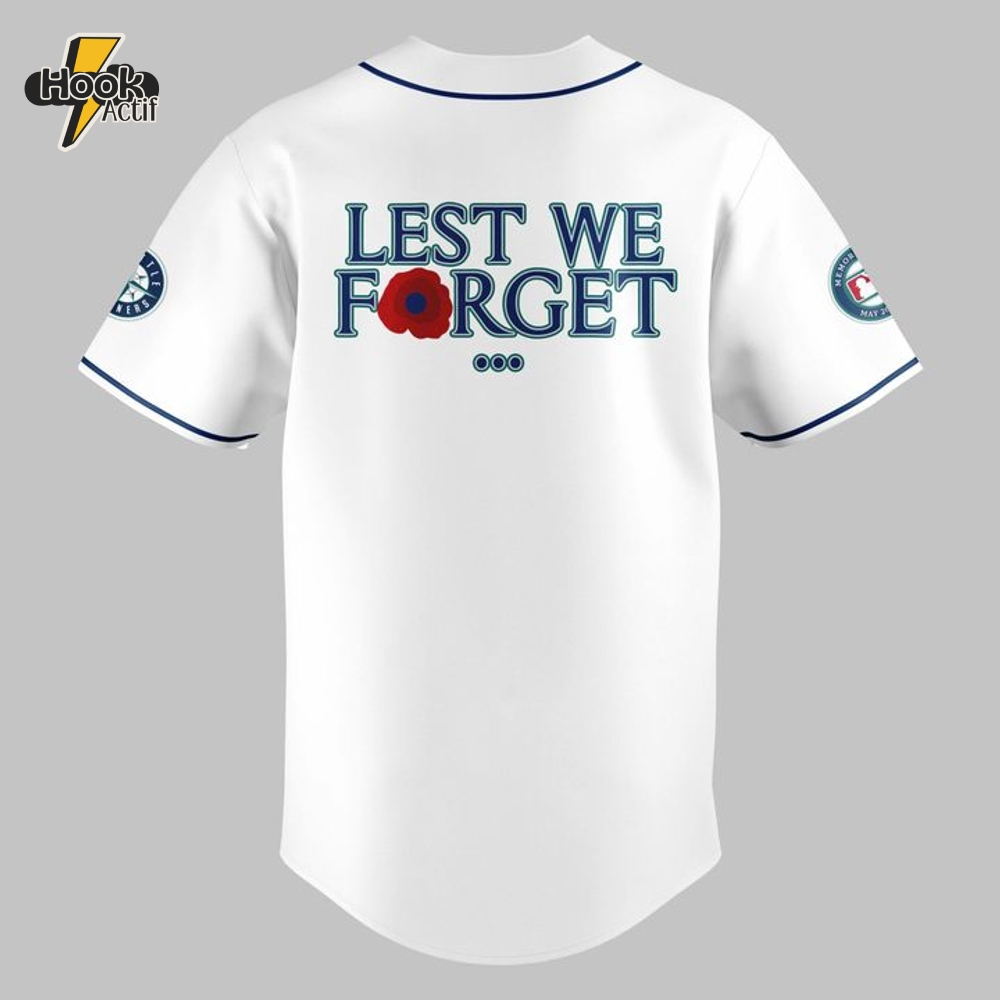Seattle Mariners Memorial Day "Remember and Honor" Special Baseball Jersey Seattle Mariners Memorial Day "Remember and Honor" Special Baseball Jersey