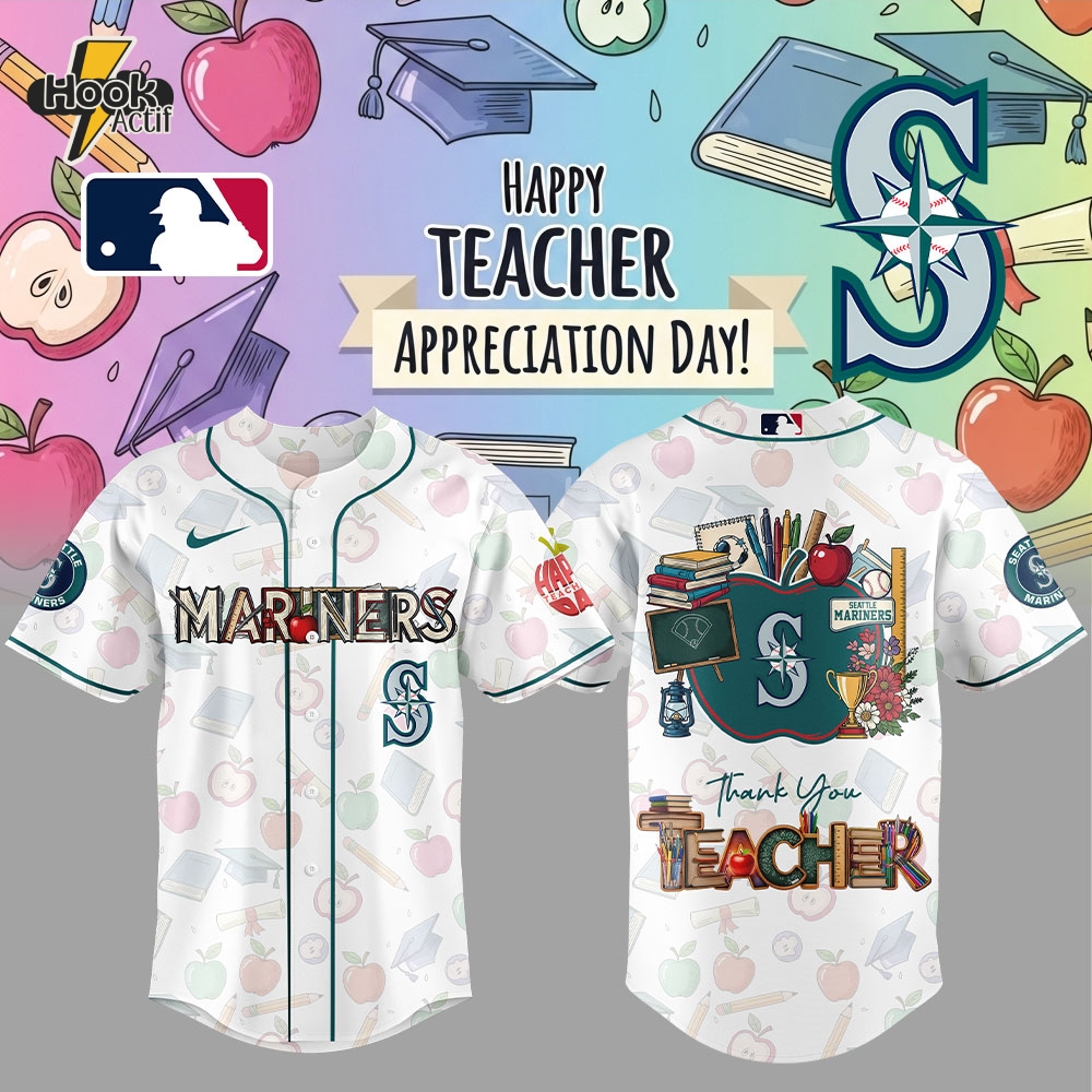 Seattle Mariners TEACHER Appreciation Combo Jersey Seattle Mariners TEACHER Appreciation Combo Jersey