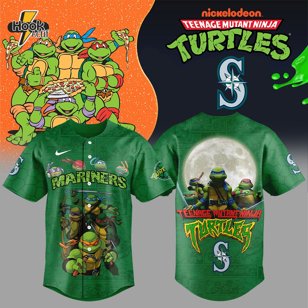 Seattle Mariners Teenage Mutant Ninja Turtles Baseball Jersey Seattle Mariners Teenage Mutant Ninja Turtles Baseball Jersey