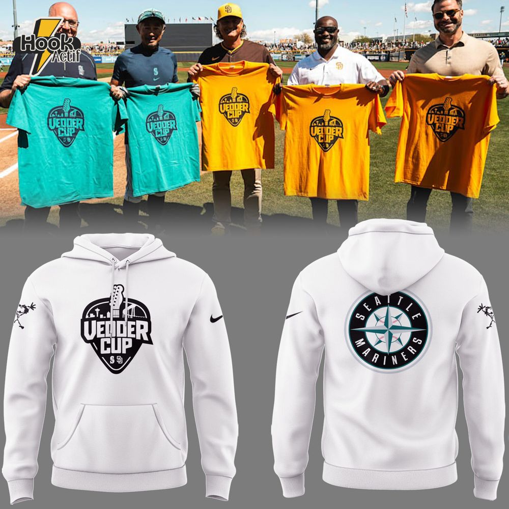 Seattle Mariners Vadder Cup Limited Edition White Hoodie Seattle Mariners Vadder Cup Limited Edition White Hoodie