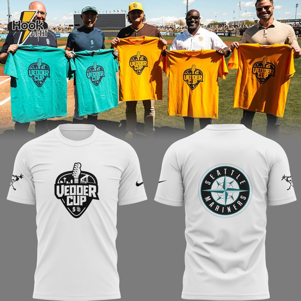 Seattle Mariners Vadder Cup Limited Edition White Tee Seattle Mariners Vadder Cup Limited Edition White Tee