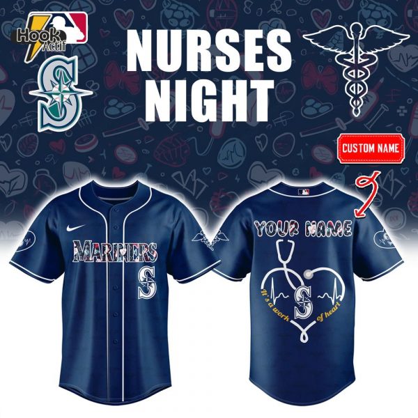 Seattle Mariners x Nurses Night Personalized Baseball Jersey