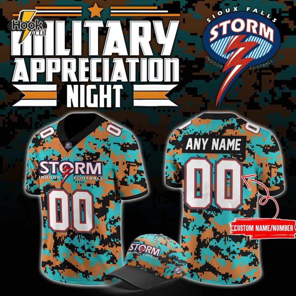 Sioux Falls Storm Military Nights Football Jersey Sioux Falls Storm Military Nights Football Jersey