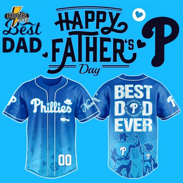 Special Edition Happy Father's Day x Philadelphia Phillies-3D Baseball Jersey