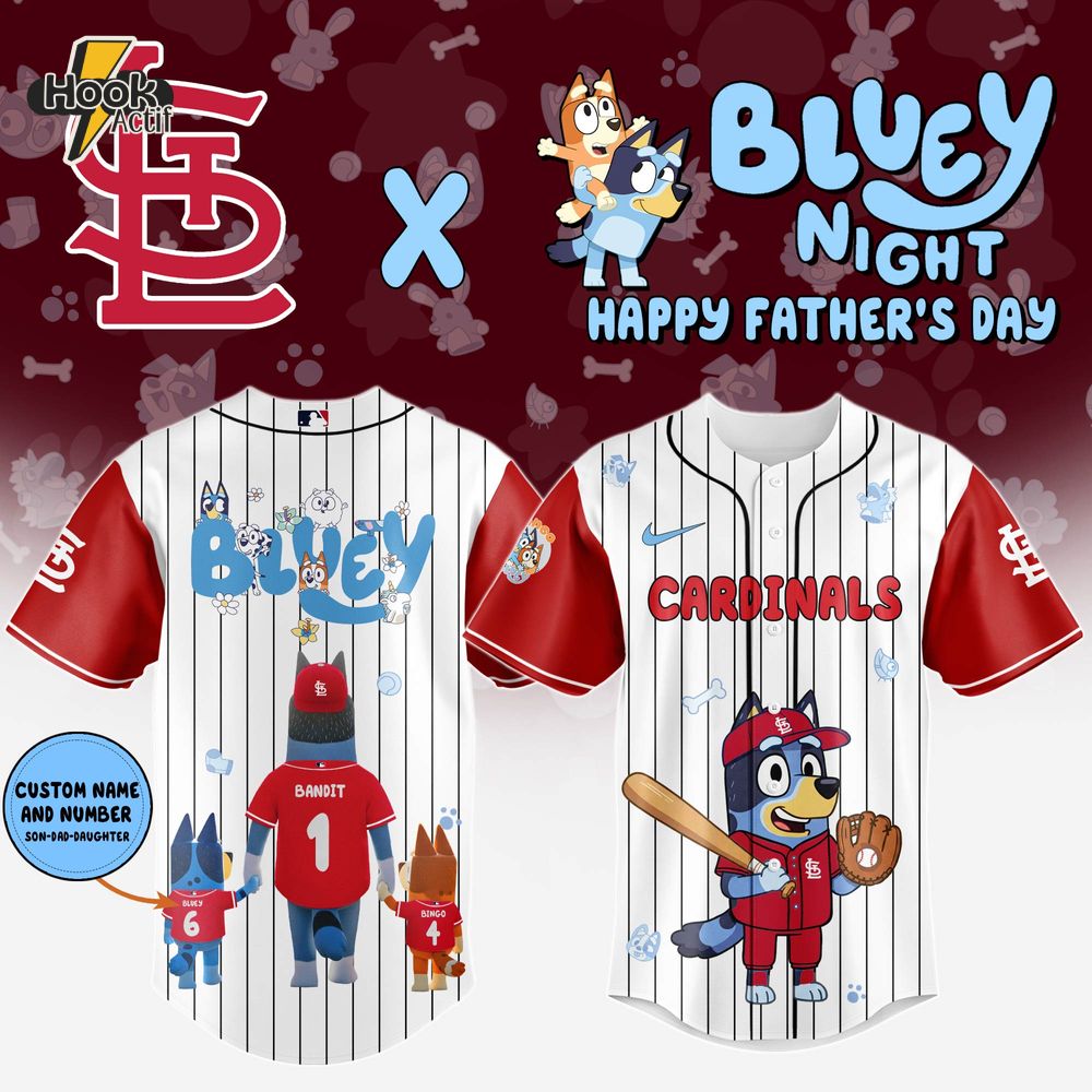 St Louis Cardinals x Bluey Happy Father's Day 2025 Jersey St Louis Cardinals x Bluey Happy Father's Day 2025 Jersey