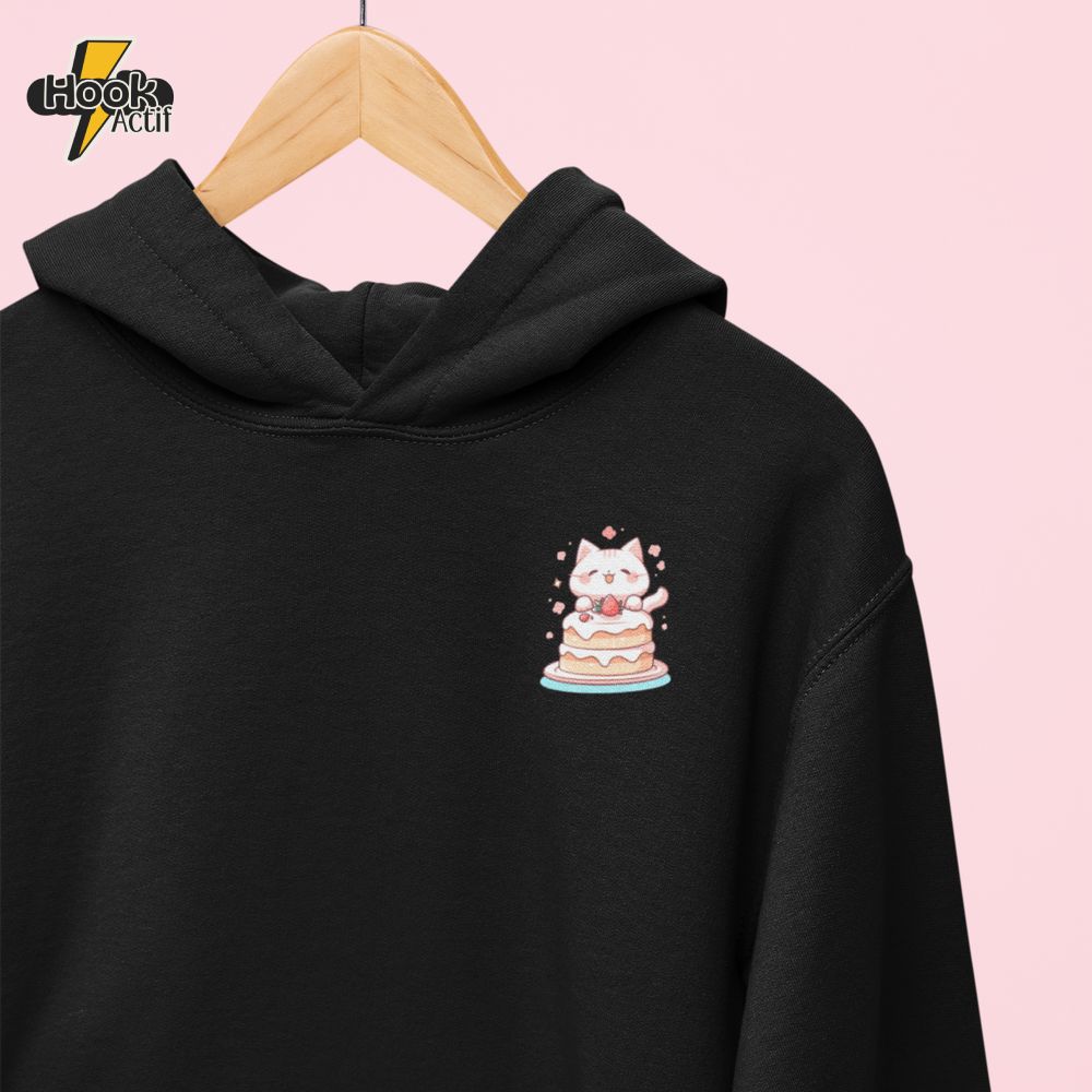 Strawberry Cake Cat Hoodie Strawberry Cake Cat Hoodie