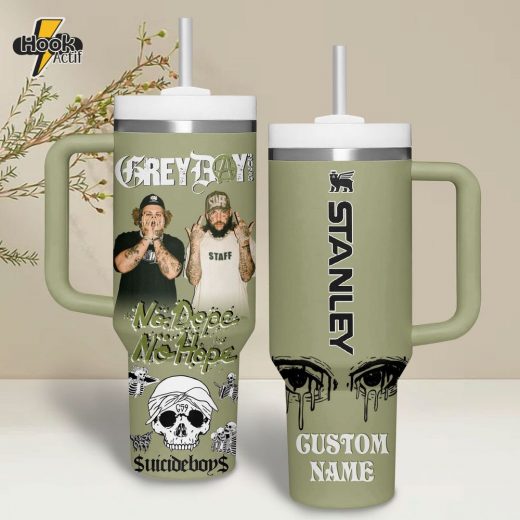 Suicideboys Grey Day “No Dope No Hope” Tumbler 40oz with Handle