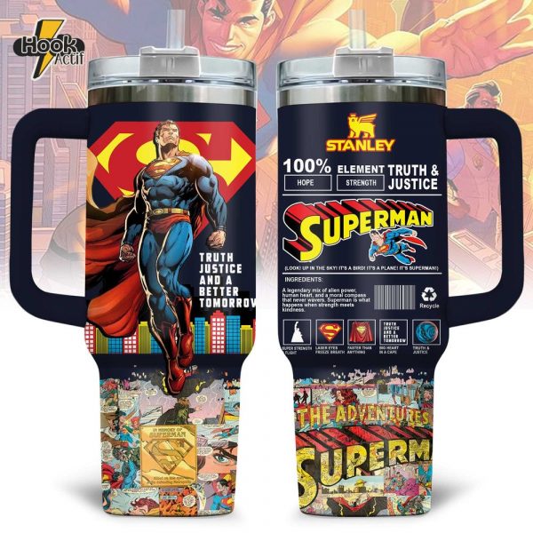 Superman Dc Comics Truth & Justice Stanley Tumbler