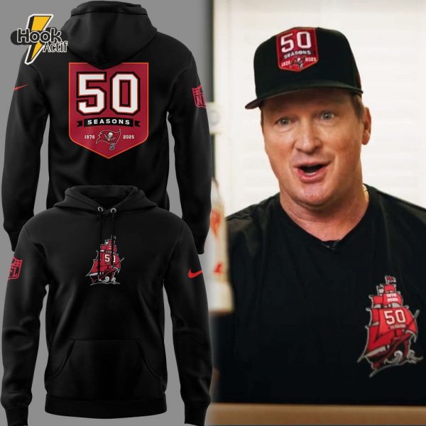 Tampa Bay Buccaneers 50th Seasons Logo Special Hoodie