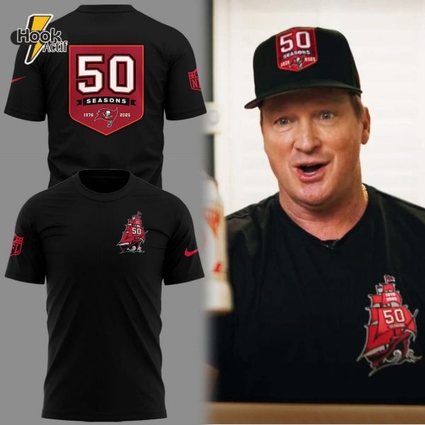 Tampa Bay Buccaneers 50th Seasons Logo Special Tee