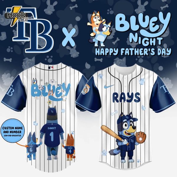 Tampa Bay Rays x Bluey Happy Father's Day 2025 Jersey