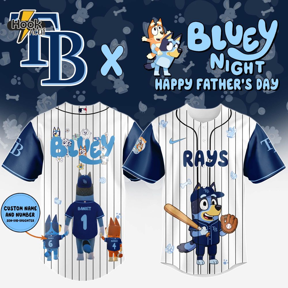 Tampa Bay Rays x Bluey Happy Father's Day 2025 Jersey Tampa Bay Rays x Bluey Happy Father's Day 2025 Jersey
