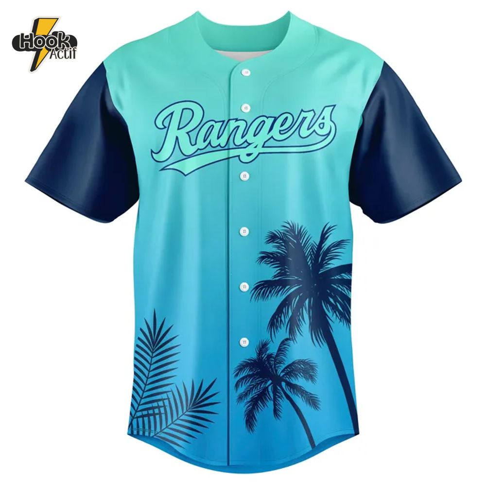 Texas Rangers Margaritaville Night Custom Jersey Texas Rangers Margaritaville Night Custom Jersey