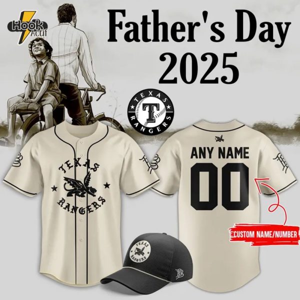 Texas Rangers x FatherÃ¢ÂÂs Day 2025 Custom Jersey