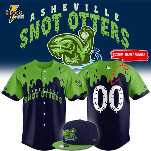 The Asheville Tourists Snot Otters Personalized Baseball Jersey