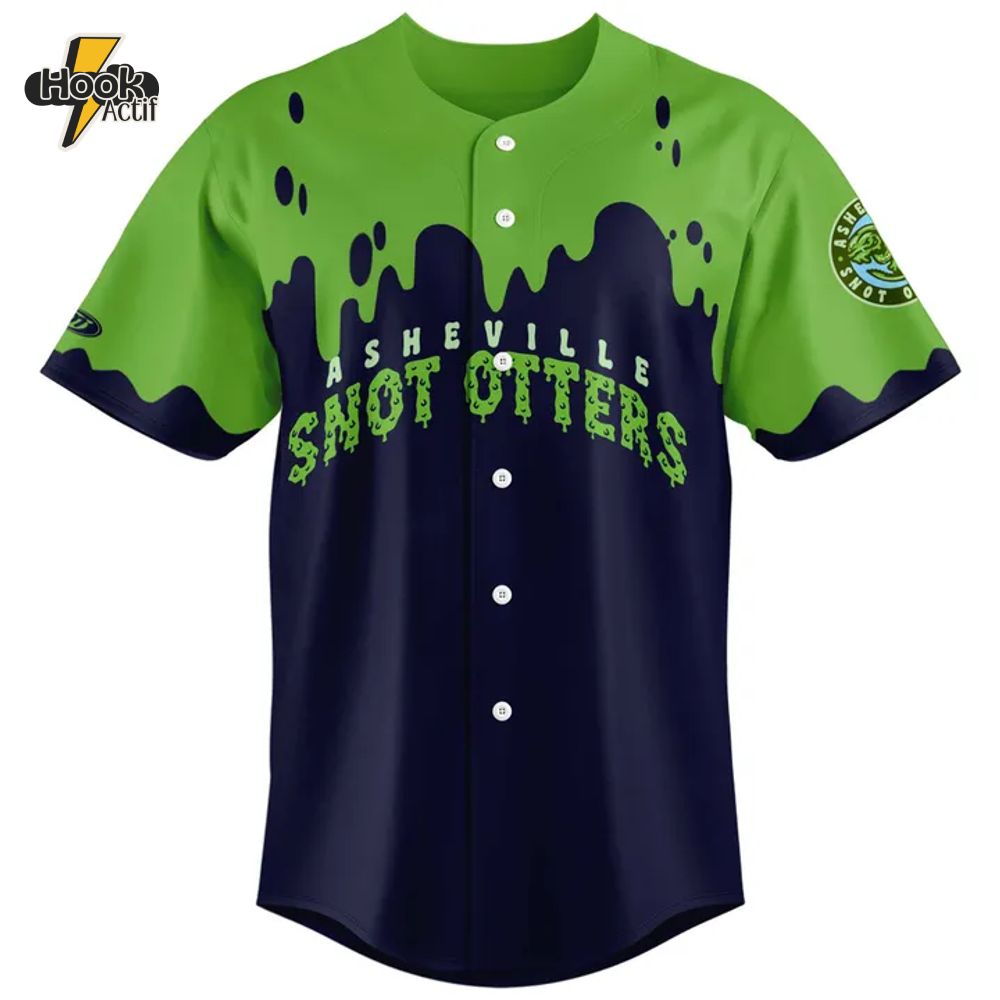 The Asheville Tourists Snot Otters Personalized Baseball Jersey The Asheville Tourists Snot Otters Personalized Baseball Jersey