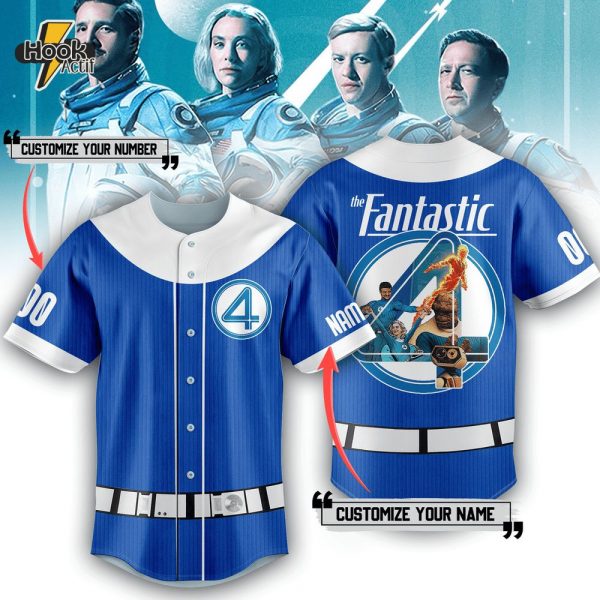 The Fantastic Four Special Blue Custom Baseball Jersey