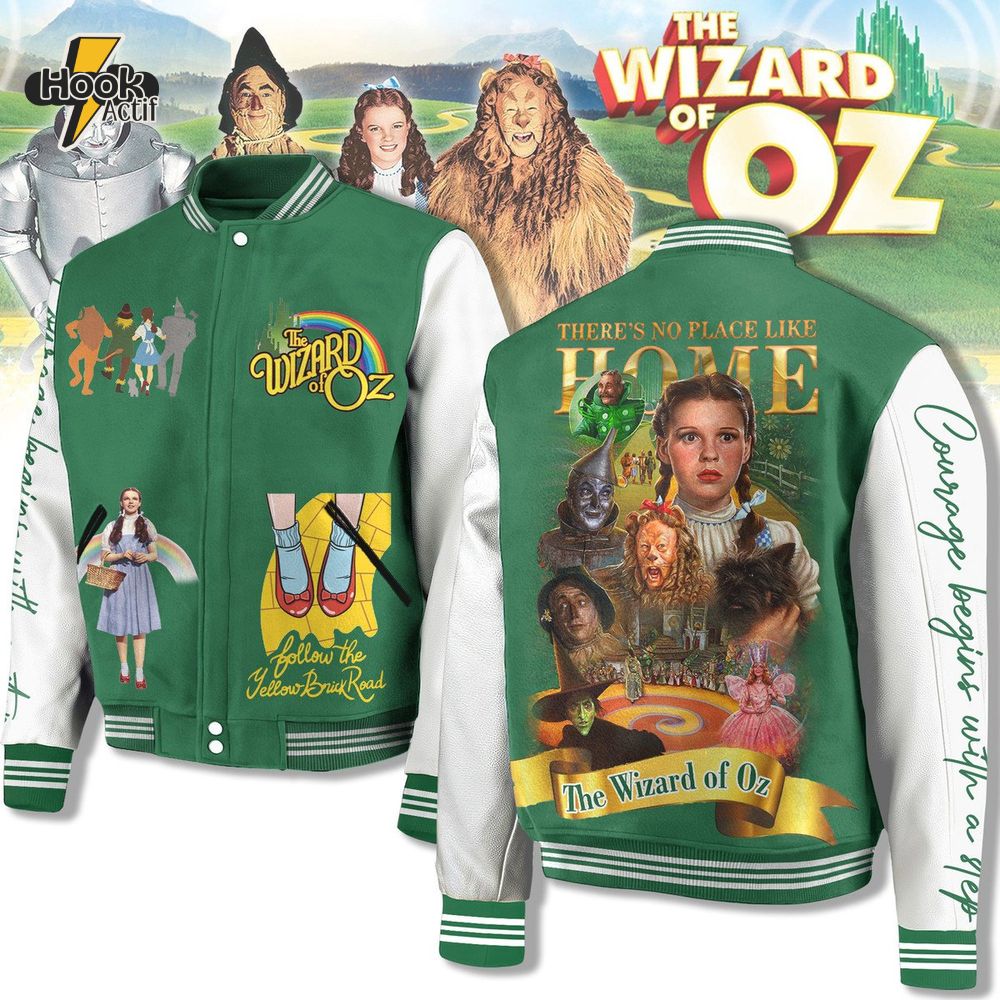 The Wizard of OZ "There is no Place like Home" Special Baseball Jacket The Wizard of OZ "There is no Place like Home" Special Baseball Jacket