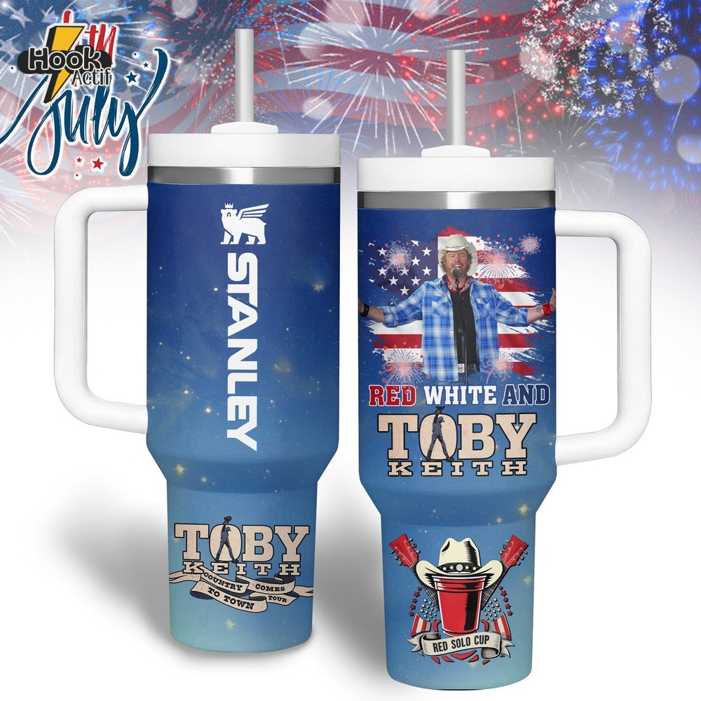 Toby Keith Happy Independence Day 2025 Stanley Tumbler Toby Keith Happy Independence Day 2025 Stanley Tumbler