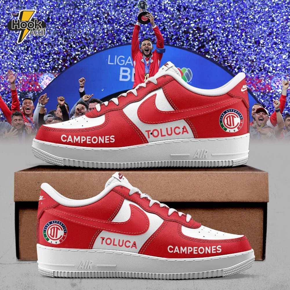 Toluca FC 2025 Clausura CAMPEONES Air Force 1 Sneakers Toluca FC 2025 Clausura CAMPEONES Air Force 1 Sneakers