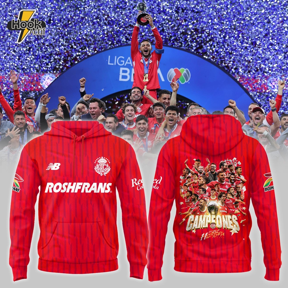 Toluca FC 2025 Clausura CAMPEONES Limited Hoodie Toluca FC 2025 Clausura CAMPEONES Limited Hoodie