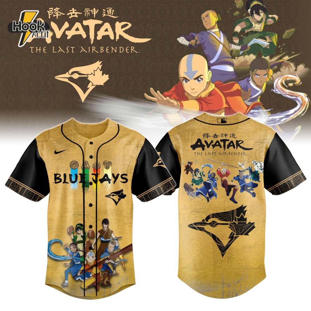 Toronto Blue Jays Avatar The Last Airbender Baseball Jersey Toronto Blue Jays Avatar The Last Airbender Baseball Jersey
