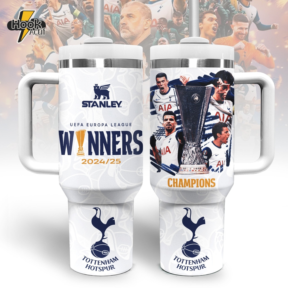 Tottenham Hotspur Europa League Champions 2025 Tumbler 40oz with Handle Tottenham Hotspur Europa League Champions 2025 Tumbler 40oz with Handle