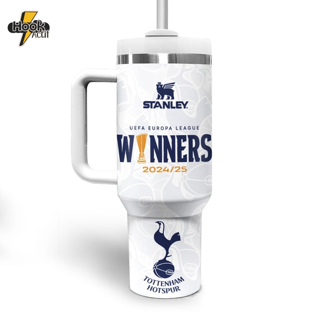 Tottenham Hotspur Europa League Champions 2025 Tumbler 40oz with Handle Tottenham Hotspur Europa League Champions 2025 Tumbler 40oz with Handle
