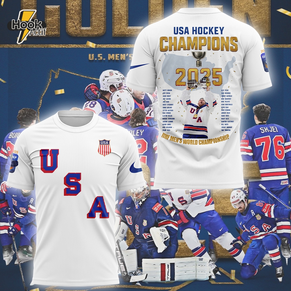 USA Hockey Champions 2025 IIHF World Championship Shirt USA Hockey Champions 2025 IIHF World Championship Shirt