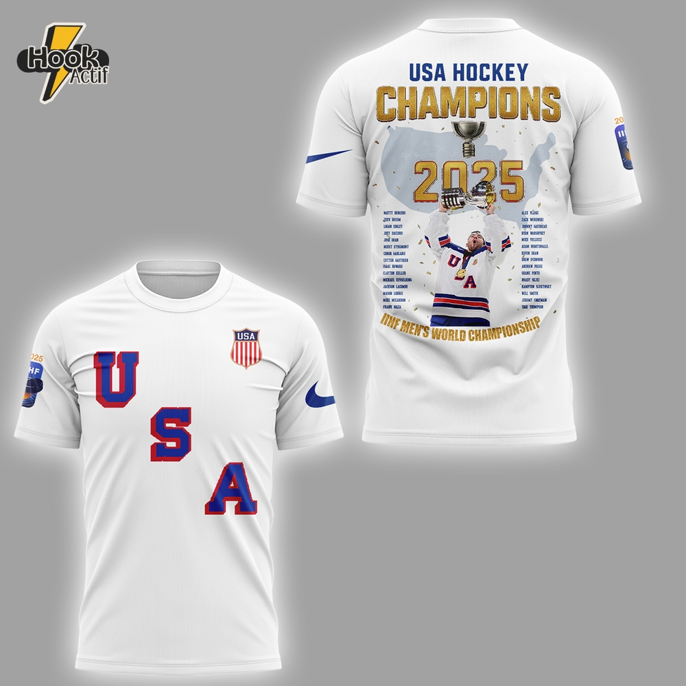 USA Hockey Champions 2025 IIHF World Championship Shirt USA Hockey Champions 2025 IIHF World Championship Shirt