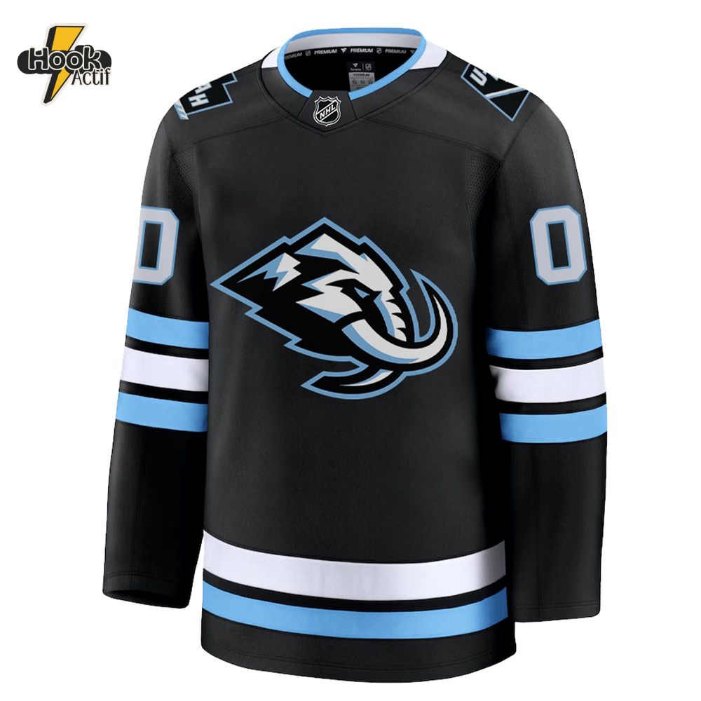 Utah Hockey Club Mammoth Limited Edition Black Hockey Jersey Utah Hockey Club Mammoth Limited Edition Black Hockey Jersey