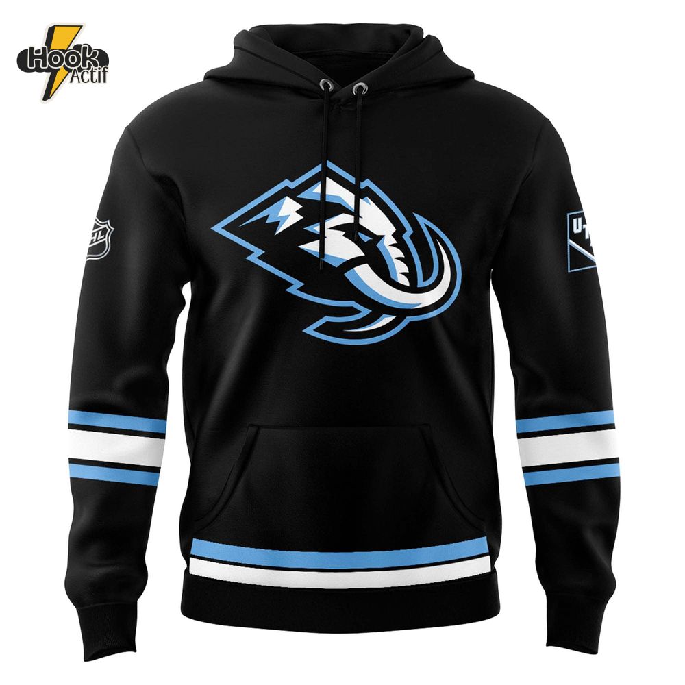 Utah Mammoth Hockey Special New Era Uniform Black Hoodie Utah Mammoth Hockey Special New Era Uniform Black Hoodie