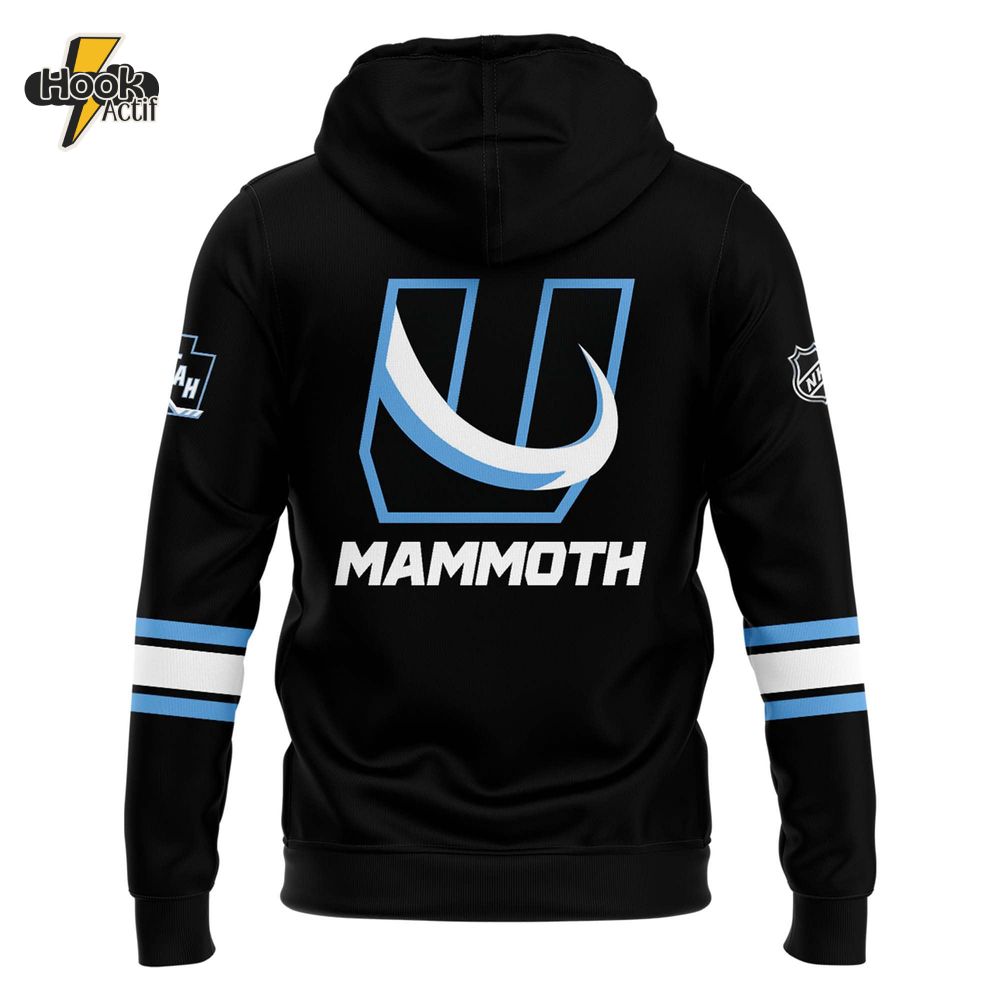 Utah Mammoth Hockey Special New Era Uniform Black Hoodie Utah Mammoth Hockey Special New Era Uniform Black Hoodie