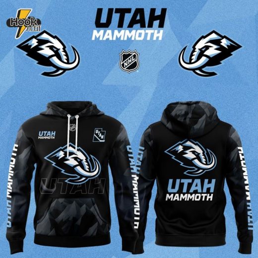 Utah Mammoth NHL Team Black Hoodie