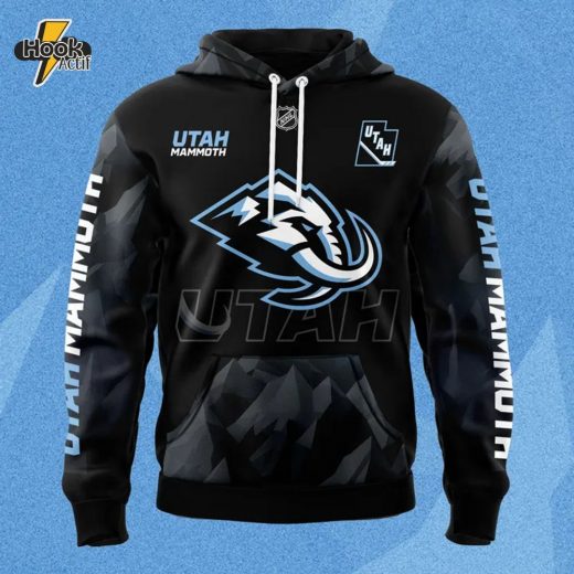 Utah Mammoth NHL Team Black Hoodie