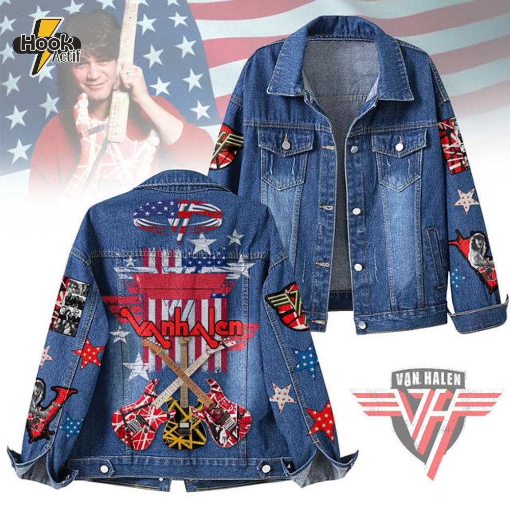 Van Hallen Denim Jacket Denum Jacket Van Hallen Denim Jacket Denum Jacket