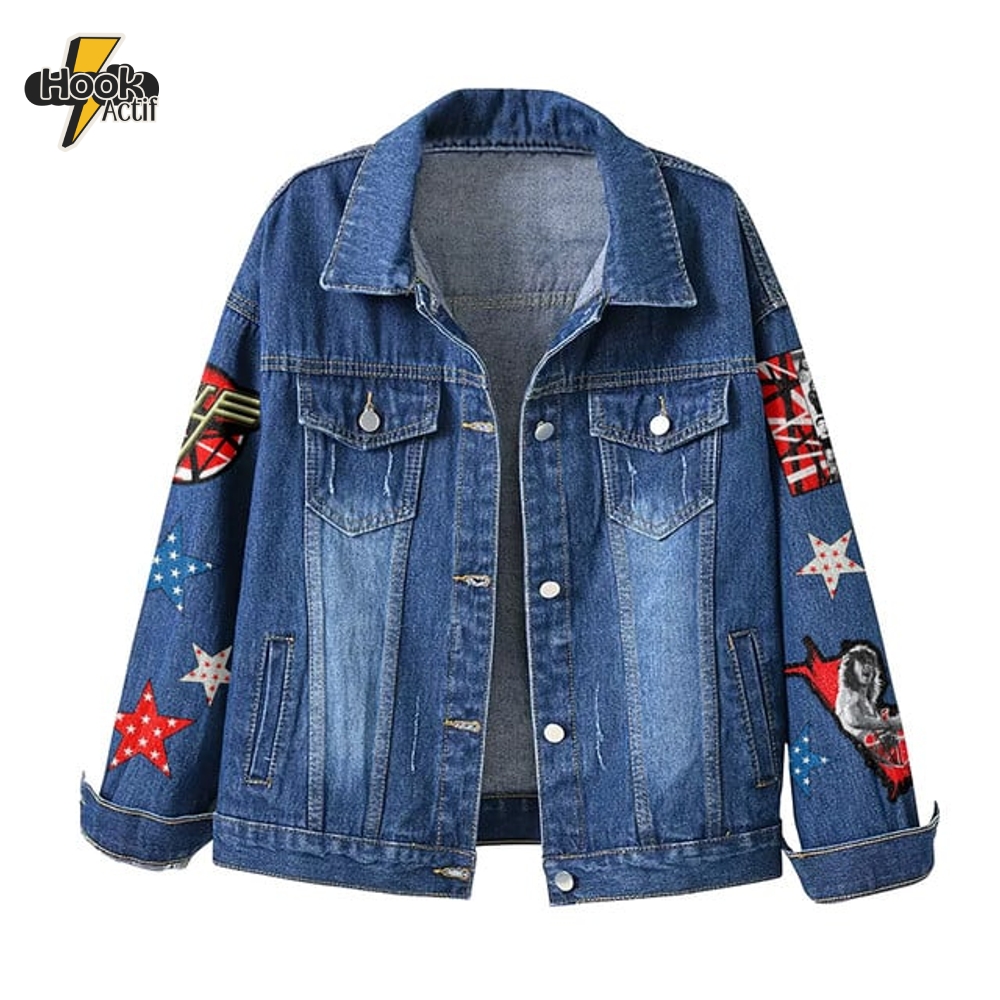Van Hallen Denim Jacket Denum Jacket Van Hallen Denim Jacket Denum Jacket
