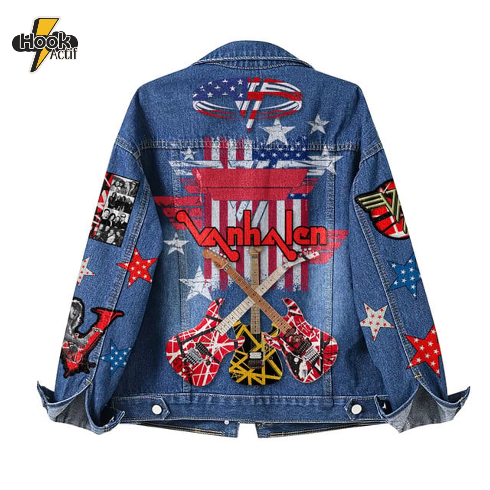 Van Hallen Denim Jacket Denum Jacket Van Hallen Denim Jacket Denum Jacket