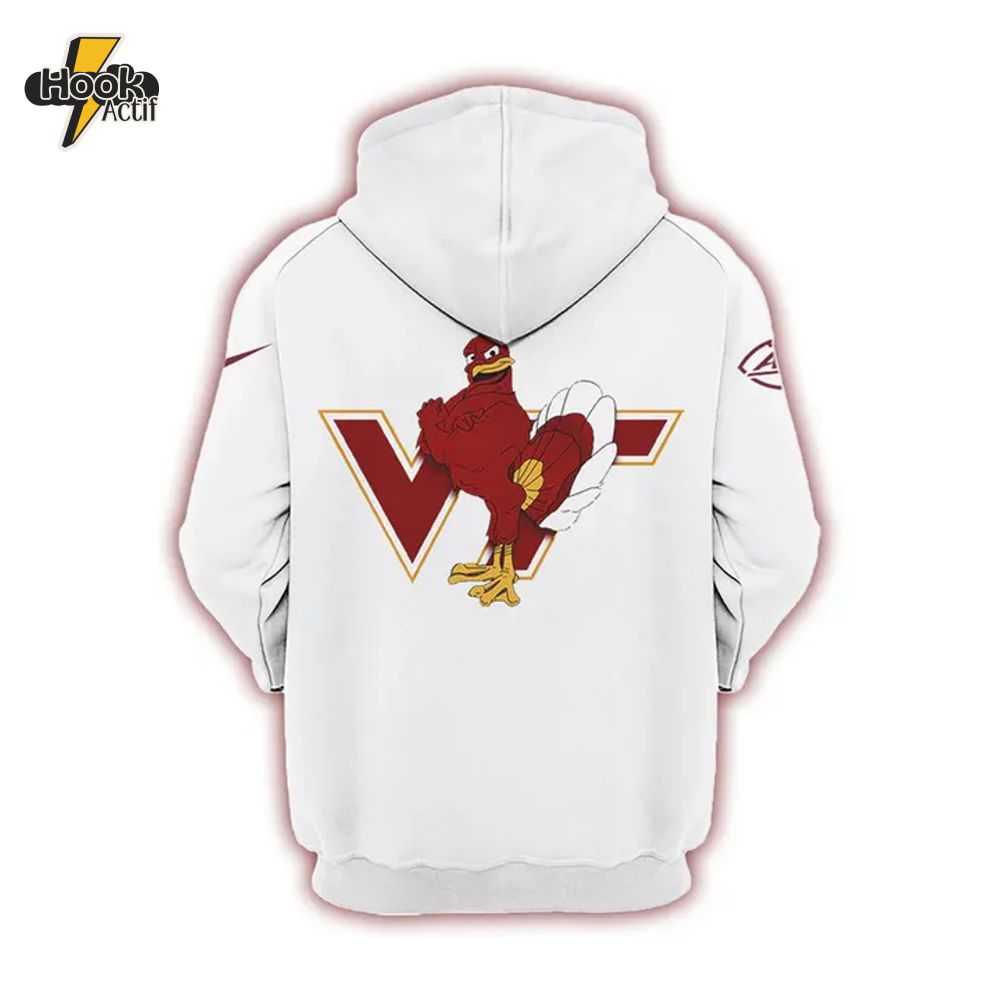 Virginia Tech Hokies Football White Limited Hoodie Virginia Tech Hokies Football White Limited Hoodie