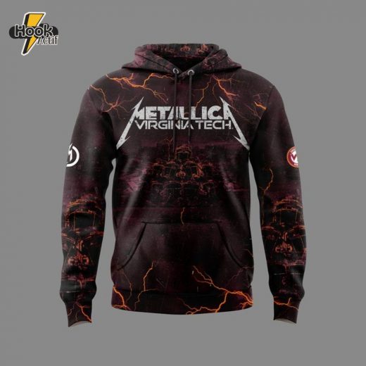 Virginia Tech Hokies x Metallica Tour 2025 “Exit Light Enter Night” Special Hoodie