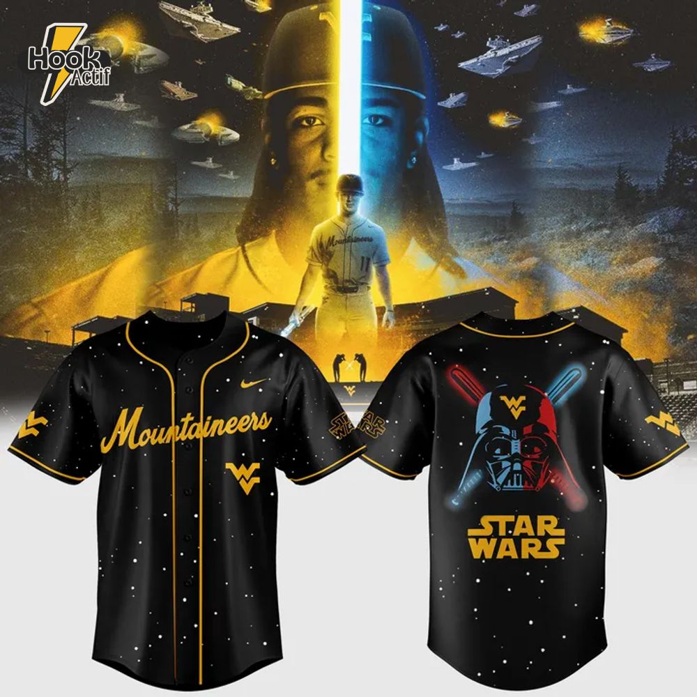 West Virginia Mountaineers X Star Wars 2025 Special Edition Baseball Jersey West Virginia Mountaineers X Star Wars 2025 Special Edition Baseball Jersey