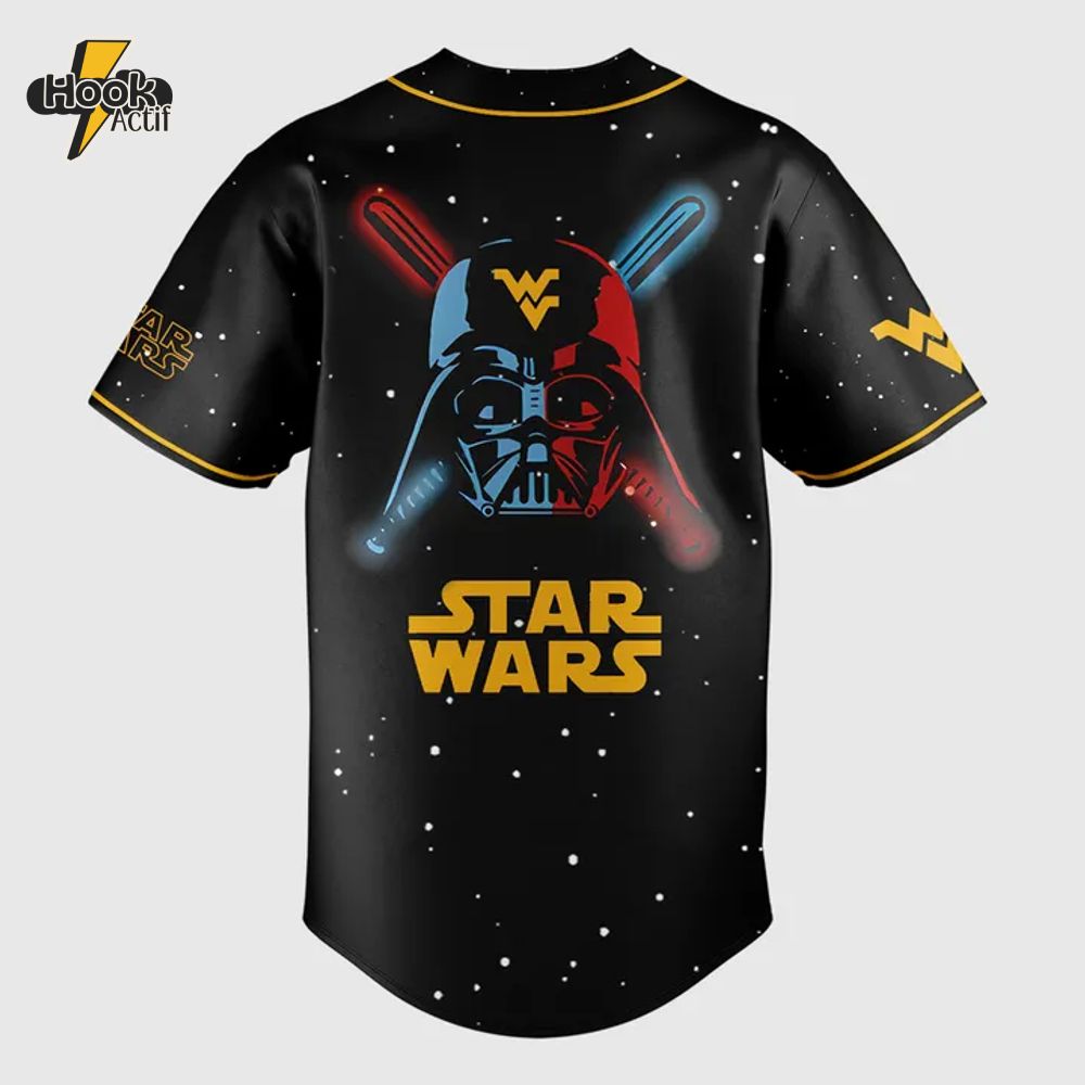 West Virginia Mountaineers X Star Wars 2025 Special Edition Baseball Jersey West Virginia Mountaineers X Star Wars 2025 Special Edition Baseball Jersey
