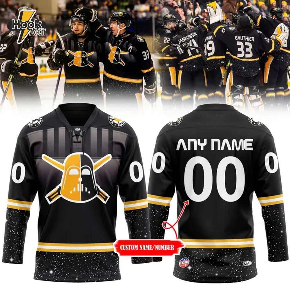Wheeling Nailers x Star Wars Night Specialty Hockey Jersey Wheeling Nailers x Star Wars Night Specialty Hockey Jersey