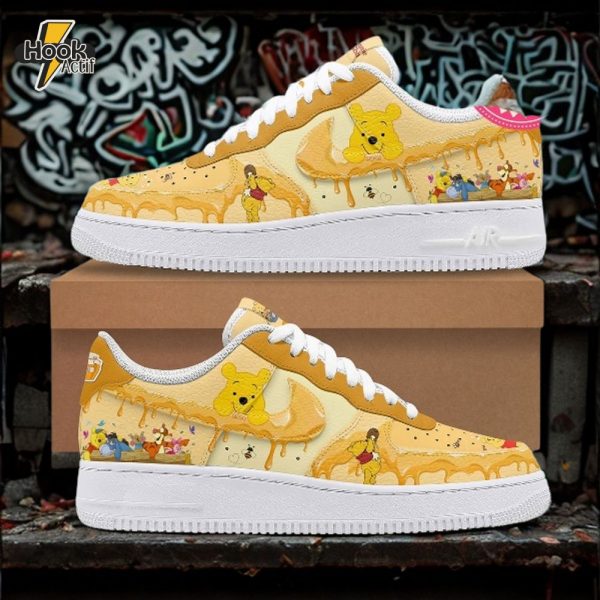 Winnie The Pooh Honey Nike Air Force 1 Sneaker Limited Edition Design