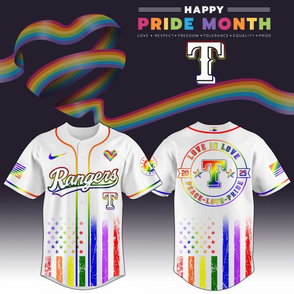 Texas Rangers x Happy Pride Month 2025 Limited Edition Jersey