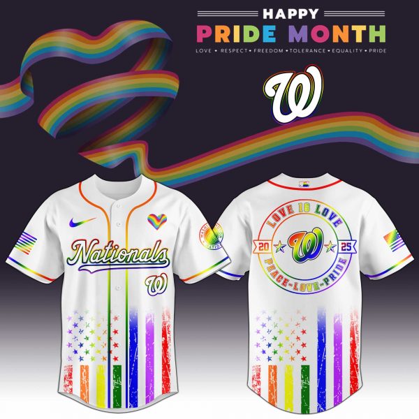 Washington Nationals MLB x Happy Pride Month Jersey 2025