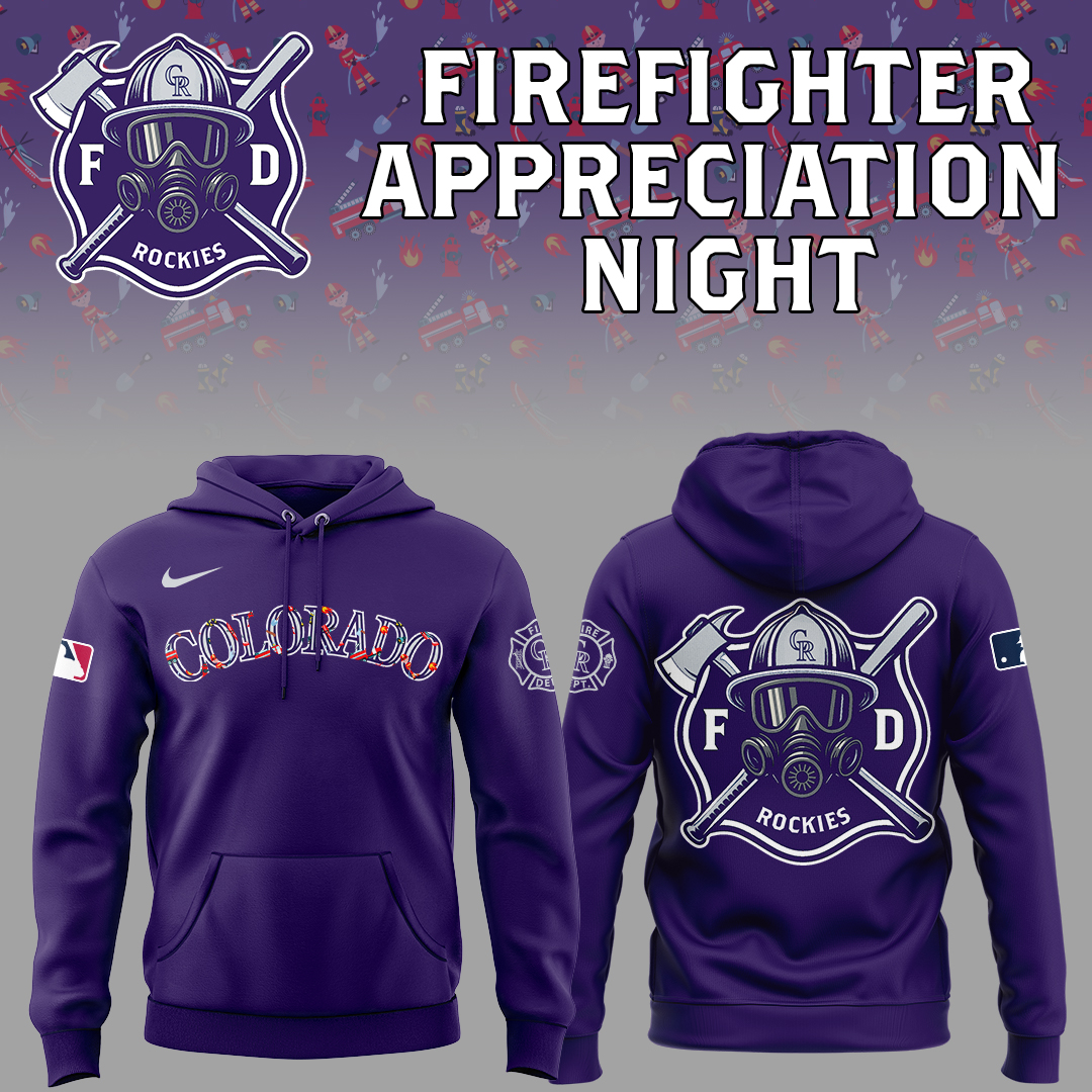 Colorado Rockies x Firefighter Appreciation Night Special Hoodie Colorado Rockies x Firefighter Appreciation Night Special Hoodie