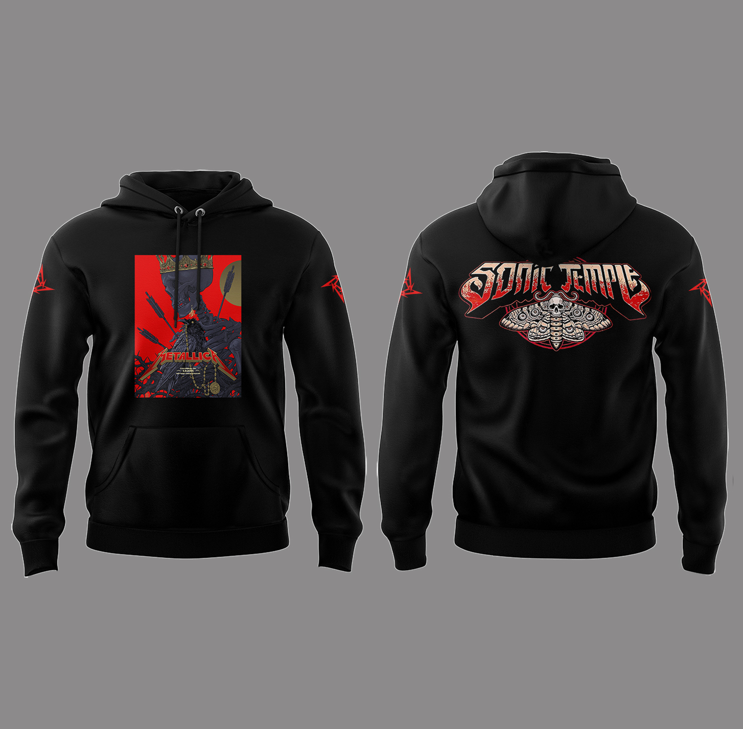 Metallica Music Concert Sonic Temple Limited Edition Hoodie Metallica Music Concert Sonic Temple Limited Edition Hoodie